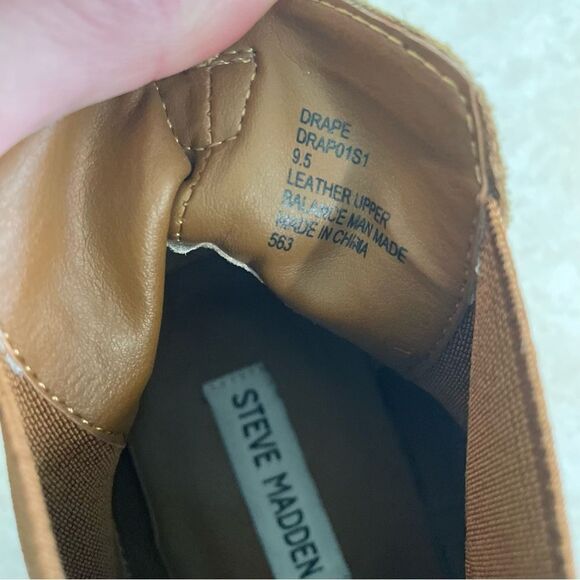 Steve Madden Women’s Drape Brown suede booties size 9.5 ankle boot shoes - Picture 10 of 11